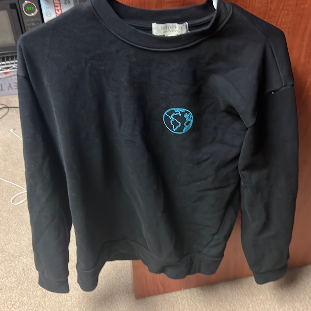 Black Graphic Sweater
